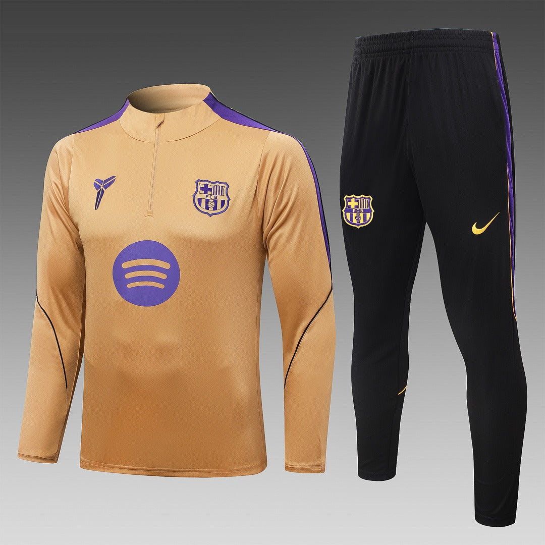 26/27 Barcelona Gold Tracksuit - Quarter Zip