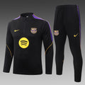 26/27 Barcelona Black Tracksuit - Quarter Zip