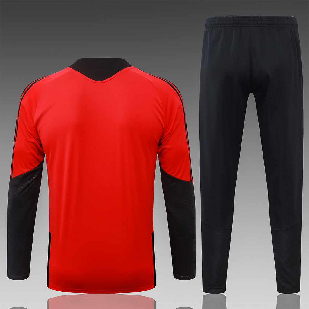 26/27 Manchester United Red Tracksuit - Quarter Zip