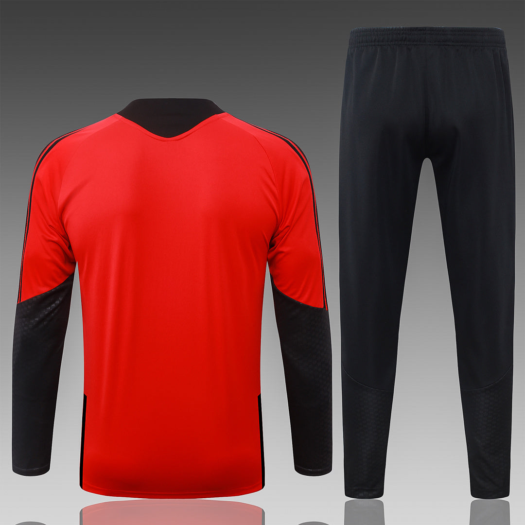 26/27 Manchester United Red Tracksuit - Quarter Zip