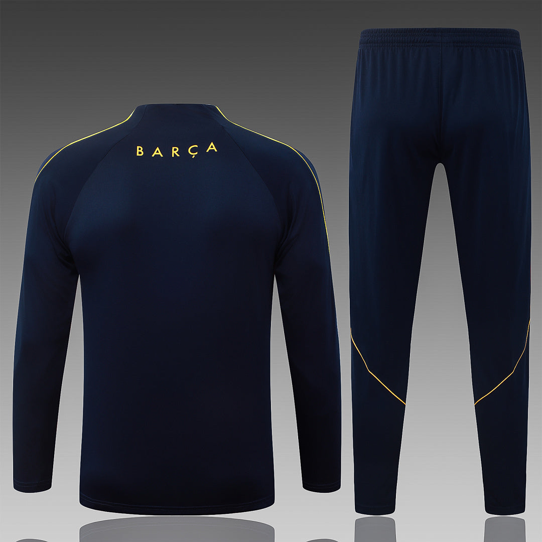 26/27 Barcelona Royal Blue Tracksuit - Quarter Zip