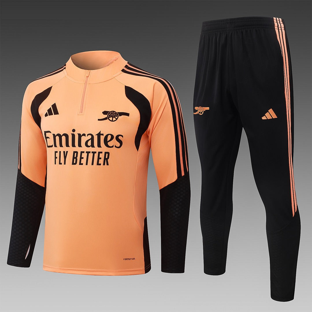 26/27 Arsenal Orange Tracksuit - Quarter Zip