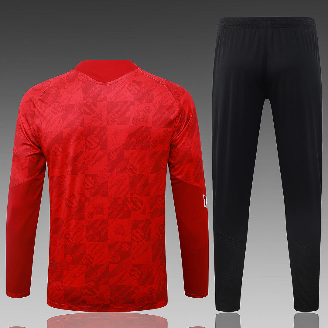 26/27 Liverpool Red Print Tracksuit - Quarter Zip