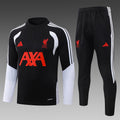 26/27 Liverpool Black Tracksuit - Quarter Zip