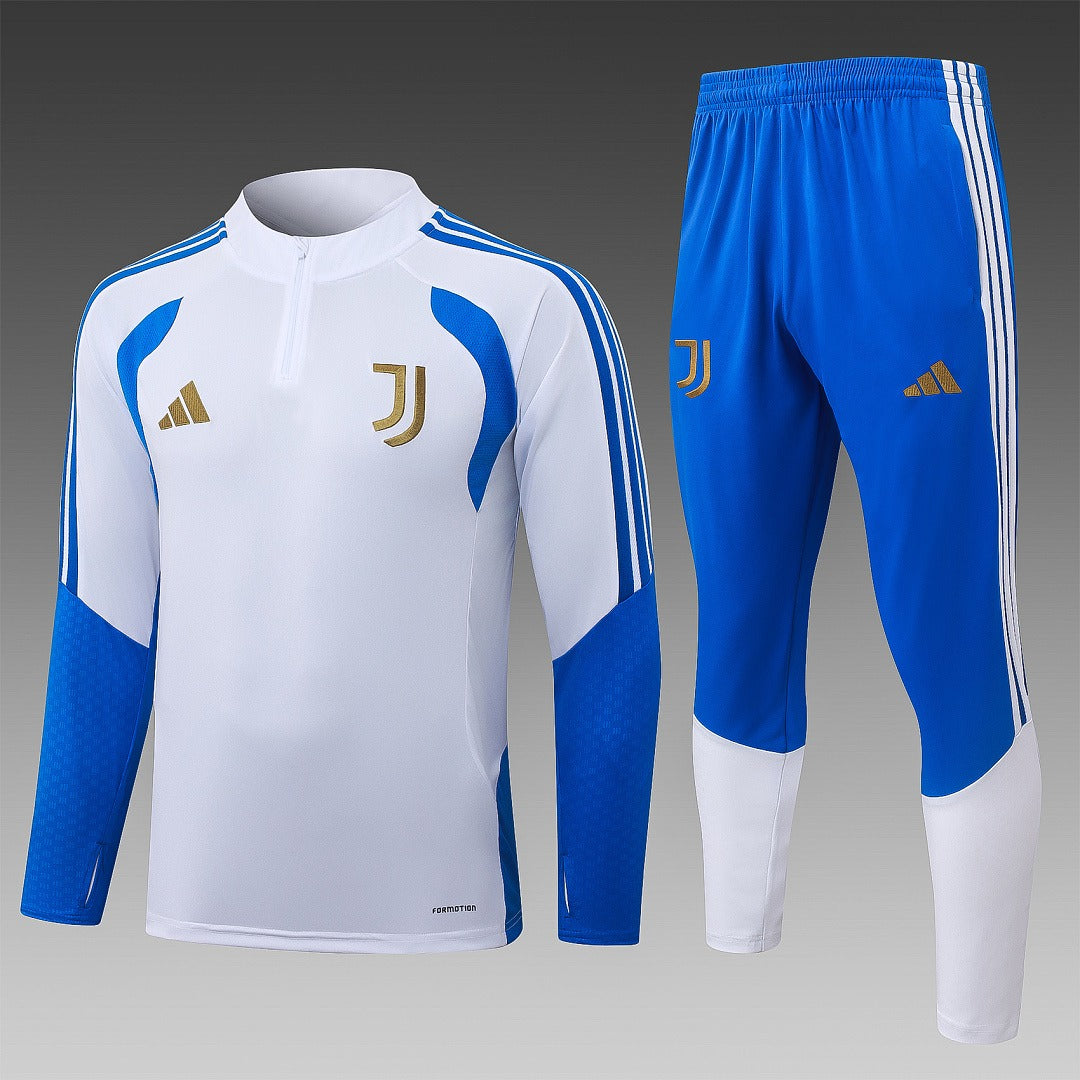 26/27 Juventus White Tracksuit - Quarter Zip