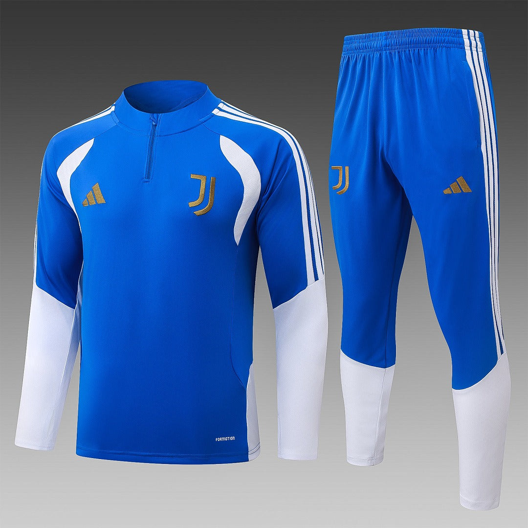 26/27 Juventus Blue Tracksuit - Quarter Zip