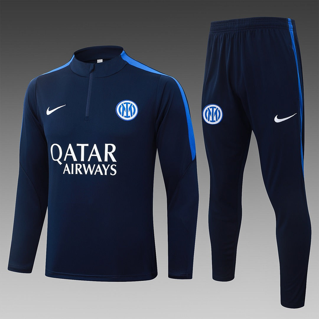26/27 Inter Milan Navy Tracksuit - Quarter Zip
