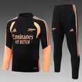 26/27 Arsenal Black & Orange Tracksuit - Quarter Zip