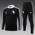 26/27 Juventus Black Tracksuit - Quarter Zip
