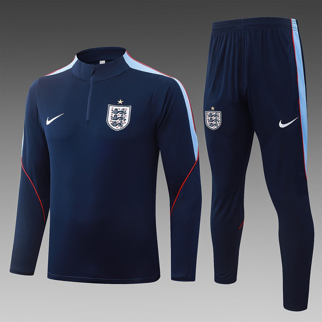 26/27 England Navy Tracksuit - Quarter Zip