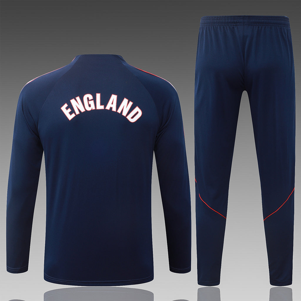 26/27 England Navy Tracksuit - Quarter Zip