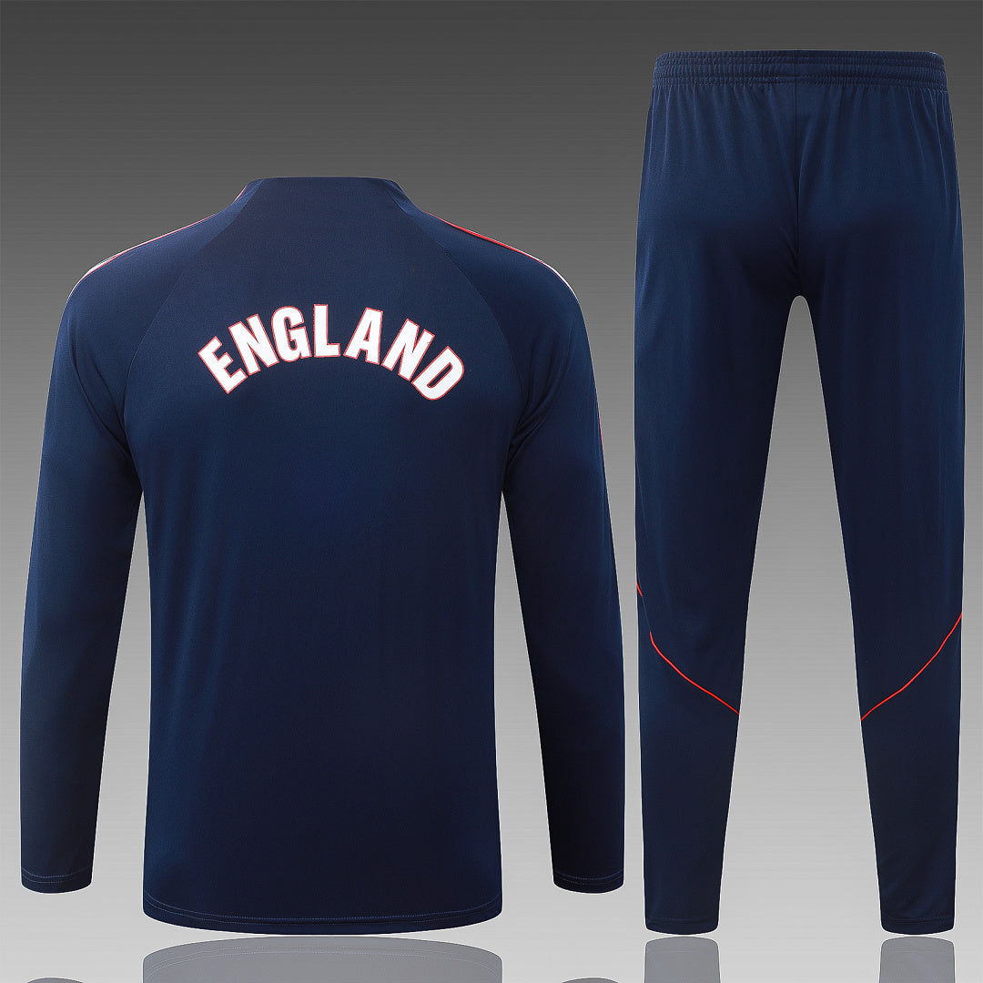 26/27 England Navy Tracksuit - Quarter Zip