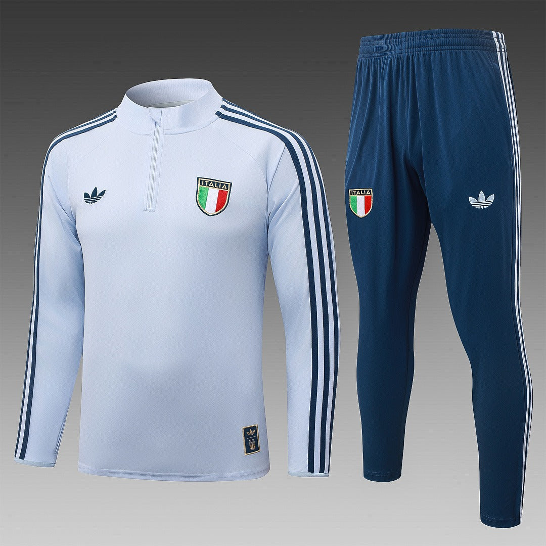 26/27 Italy Light Blue Tracksuit - Quarter Zip